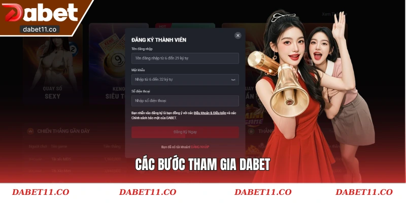 Các bước tham gia